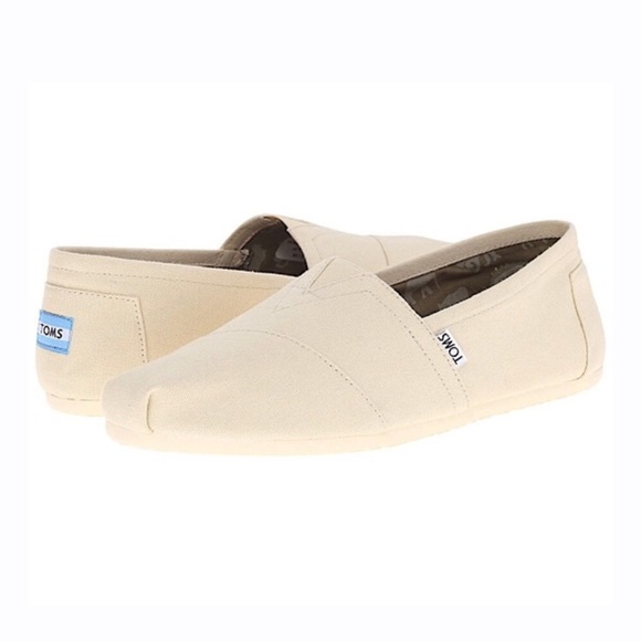 Toms Other - Toms Classic Alpargata Canvas Slip On Cream Shoes